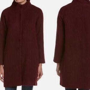 BB Dakota coat wool blend dolman sleeve slash pockets stand up collar SZ M